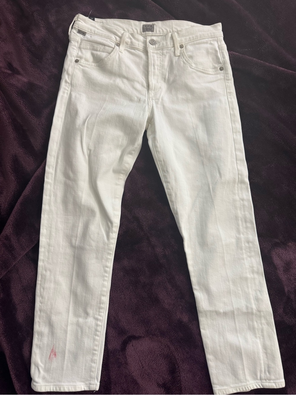 Citizens of Humanity white jeans, size 28